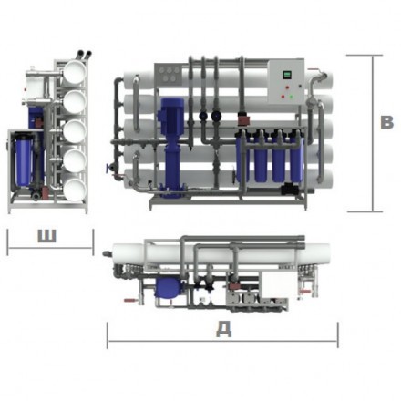 Опреснительная установка RO DS-4 серия 8260