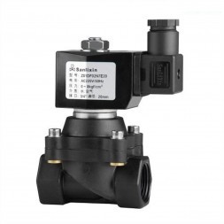 Соленоидный вентиль прямого действия SANLIXIN 1&quot; NC (ZS1DF02N7G25, plastic, 0-8 bar, 220V)