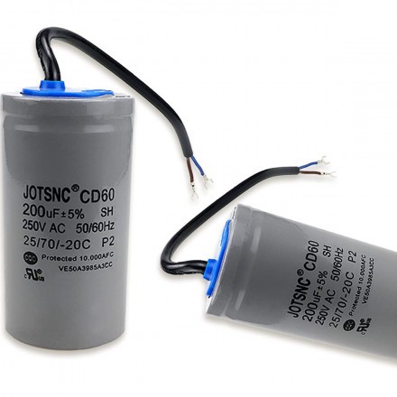 Конденсатор насоса CNP CD60 200uF 300V (Синий)